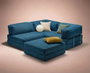 Atelier Del Sofa Kanyon - Indigo Sofá-Cama Esquinero